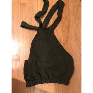 Faithfull the Brand green knit halter top-Small